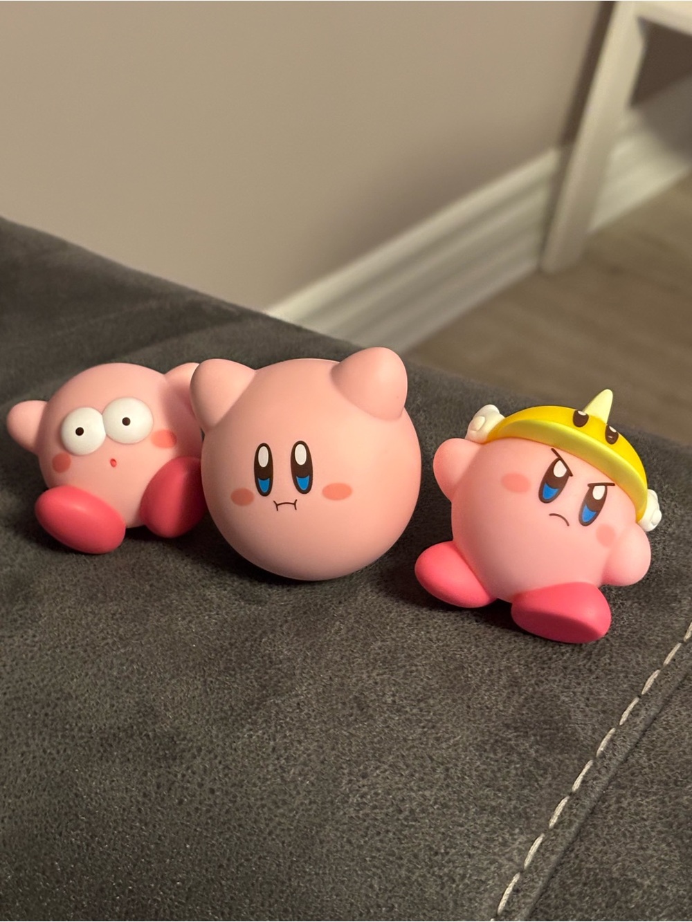 Kirby Pink Character Toy Figure - Set of 3